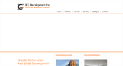 Desktop Screenshot of gfcdevelopment.com