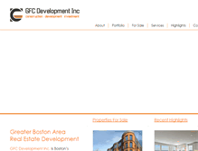 Tablet Screenshot of gfcdevelopment.com